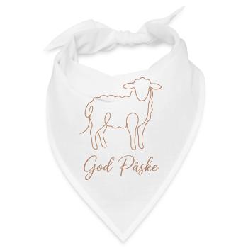 God Påske, Süßes Lämmchen Oster Shirt, Hoodie, Bag - Bandana - Weiß - Vorne