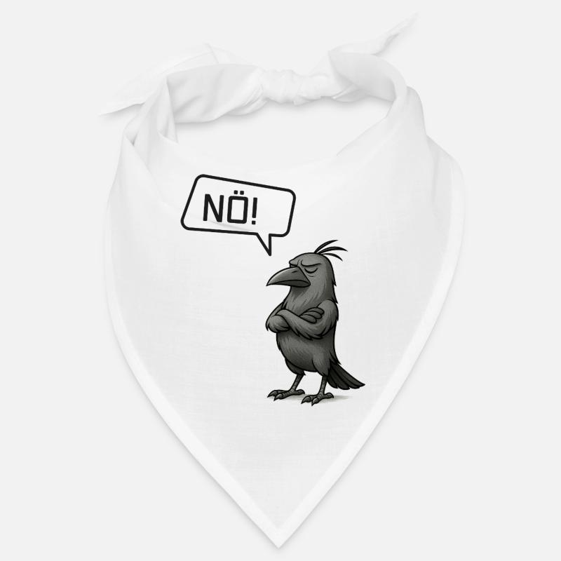 Nö! Krähe – Stures Tier Statement Design Bandana