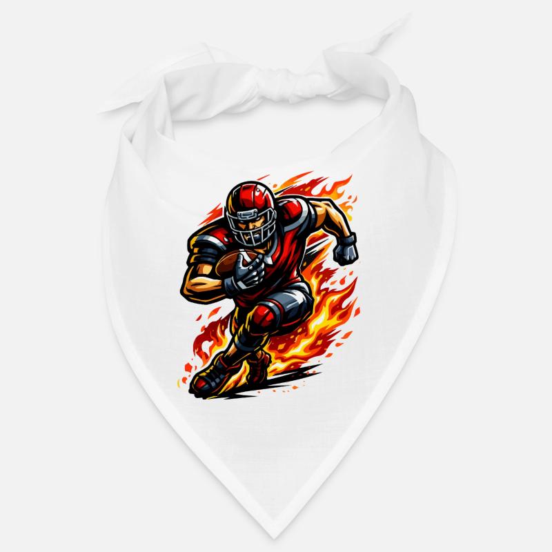 Flammender Footballläufer Bandana