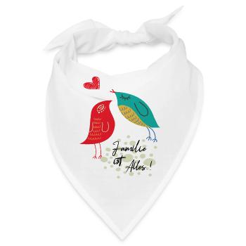 Familie ist Alles - Bandana - Weiß - Vorne