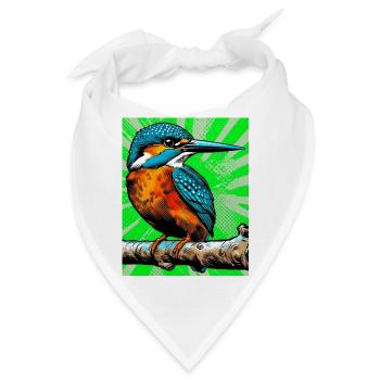 Eisvogel - Bandana - Weiß - Vorne