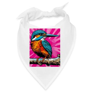 Eisvogel - Bandana - Weiß - Vorne