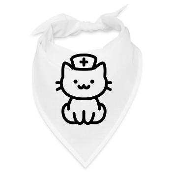 TIERPFLEGERIN - Bandana - Weiß - Vorne