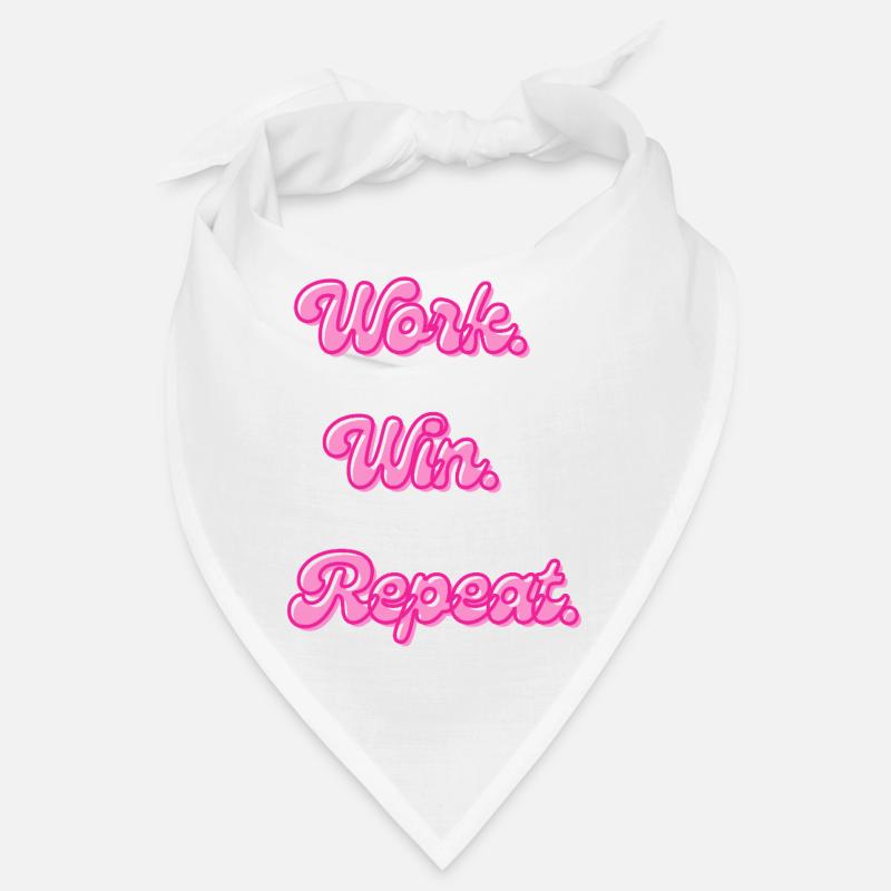 Work Win Repeat | Motivationsspruch Bandana