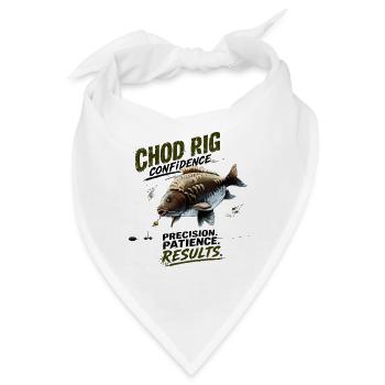 Chod Rig Confidence Karpfenfischerei-Design - Bandana - Weiß - Vorne