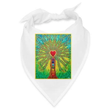 Lebensbaum Lebensenergie - Sonja von Staden - Bandana - Weiß - Vorne
