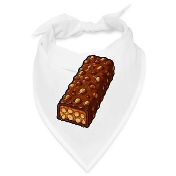 Knuspriger Nuss-Schokoriegel - Bandana - Weiß - Vorne