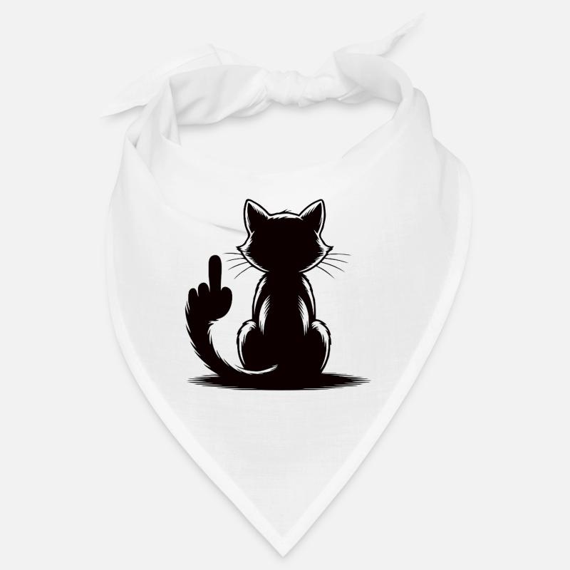 Recognize the Signs Cat Middle Finger Bandana