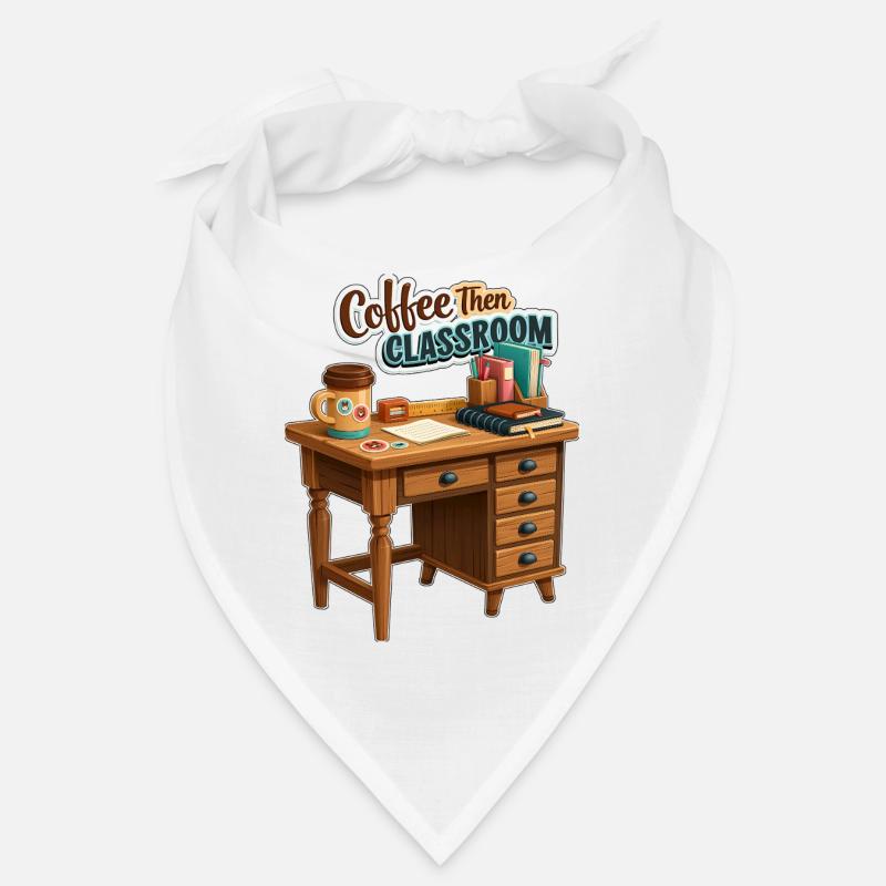 Café puis bureau de professeur en classe Bandana