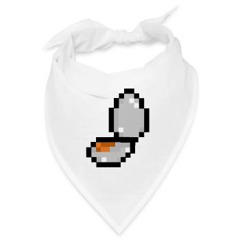 Pixel-Ei - Bandana - Weiß - Vorne