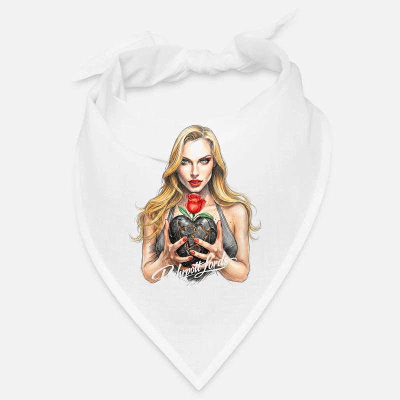 Ruhpott Rose Herz Kratzerlook Bandana