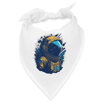 Sternenastronaut im Orbit - Bandana - Weiß - Vorne