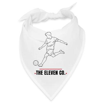 The Eleven Co. — Linienzeichnung für Fußballspieler - Bandana - Weiß - Vorne