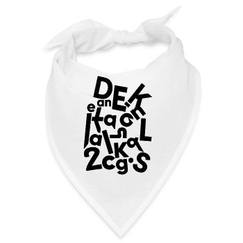 Dear Future Self Typography - Bandana - Weiß - Vorne