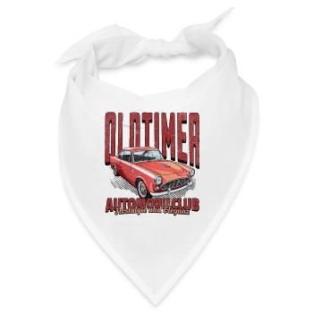 Classic Car Automobil Club in a Vintage Style - Bandana - Weiß - Vorne