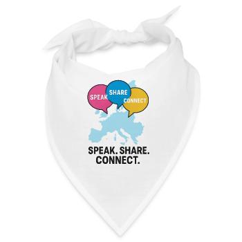 Sprechblasen Europa Verbindung - Bandana - Weiß - Vorne