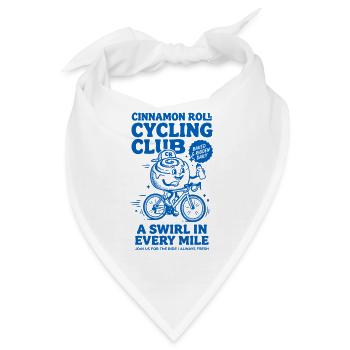 Vintage Cinnamon Roll Cycling Club - Bandana - Weiß - Vorne
