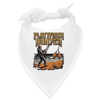 Plattfisch Brandungsangler - Bandana - Weiß - Vorne