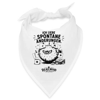 Lustiger Kugelfisch Büro Spruch | Sarkasmus - Bandana - Weiß - Vorne