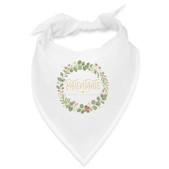 Patentante Eukalyptus Kranz - Bandana - Weiß - Vorne