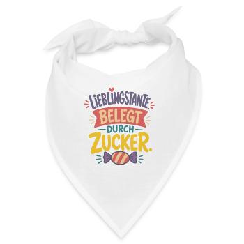 Lieblingstante Belegt durch Zucker - Bandana - Weiß - Vorne