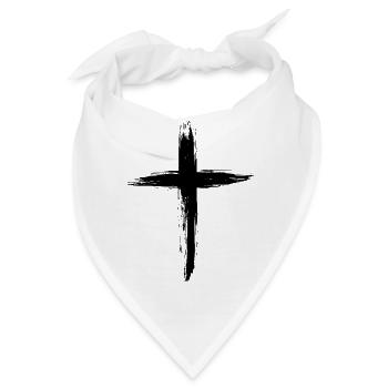 Christen Kreuz - Bandana - Weiß - Vorne