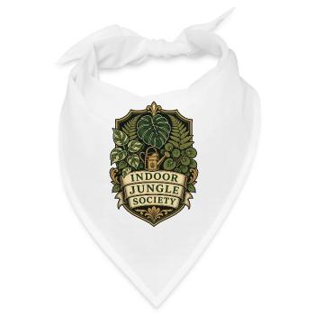 Indoor Jungle Society – Zimmerpflanzen Club - Bandana - Weiß - Vorne