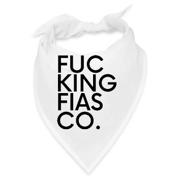 Fucking Fiasco – Typografie Spruch - Bandana - Weiß - Vorne
