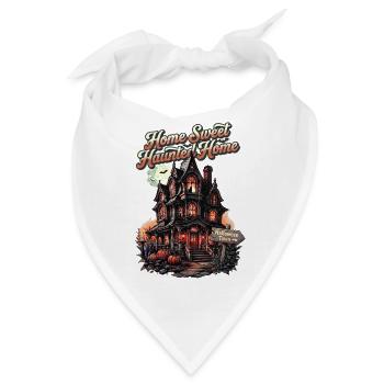Home sweet haunted home - Bandana - Weiß - Vorne