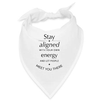 Positive Affirmationen, Self love - Bandana - Weiß - Vorne