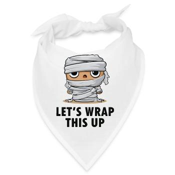 Mumie Cartoon Wrap This Up - Bandana - Weiß - Vorne