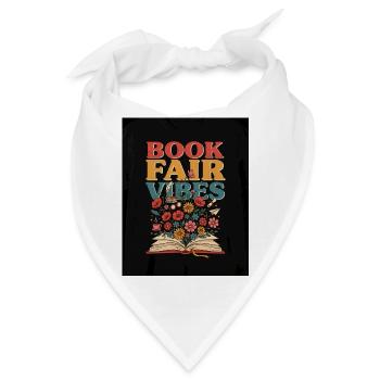 Buchmesse-Vibes - Bandana - Weiß - Vorne