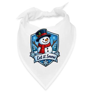Schneemann Winterzauber - Bandana - Weiß - Vorne