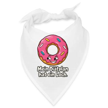 Donut mit Diätlücke - Bandana - Weiß - Vorne