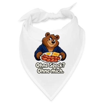 Frühstück mit Speck - Bandana - Weiß - Vorne