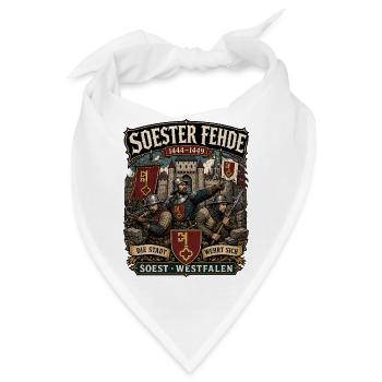 Mittelalter SOEST Westfalen historische Soester - Bandana - Weiß - Vorne
