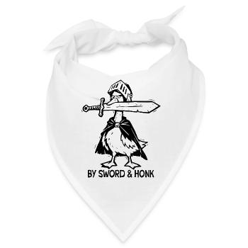 Mittelalterliche Kleine Weißrückengans - Bandana - Weiß - Vorne