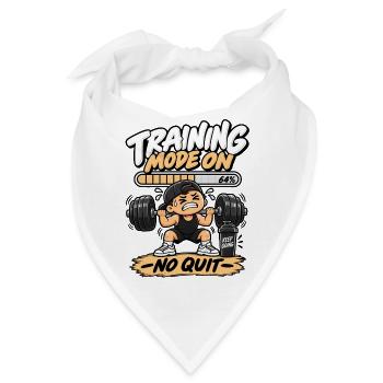 Trainingsmodus an - Bandana - Weiß - Vorne