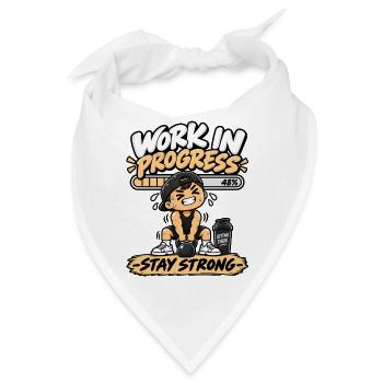 Laufende Arbeit - Bandana - Weiß - Vorne