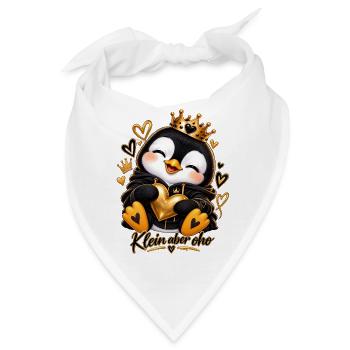 Kleiner Königspinguin Herzenglanz - Bandana - Weiß - Vorne