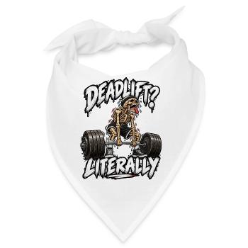 Kreuzheben – Skeleton Gym - Bandana - Weiß - Vorne