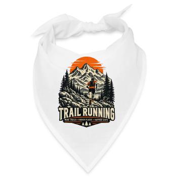 Trailrunning – Berge und Wege - Bandana - Weiß - Vorne