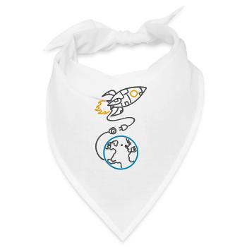 Vergesst nicht, aufzuladen (für helle Hintergründe) - Bandana - Weiß - Vorne