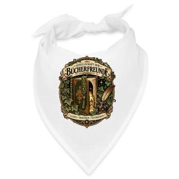 Gesellschaft der Bücherfreunde - Bandana - Weiß - Vorne