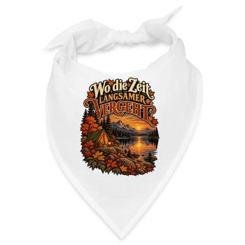 Wo die Zeit langsamer vergeht - Bandana - Weiß - Vorne
