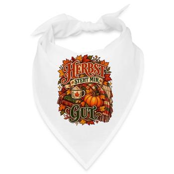 Herbst steht mir gut - Bandana - Weiß - Vorne