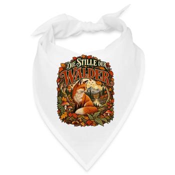 Die Stille der Wälder - Bandana - Weiß - Vorne