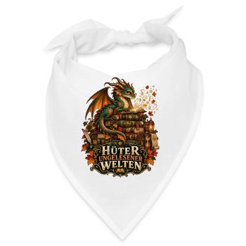 Hüter ungelesener Welten - Bandana - Weiß - Vorne