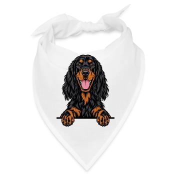 Gordon Setter - Bandana - Weiß - Vorne