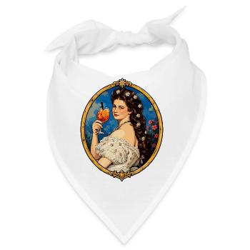 Kaiserin Sisi – Österreich Vintage - Sissi - Bandana - Weiß - Vorne